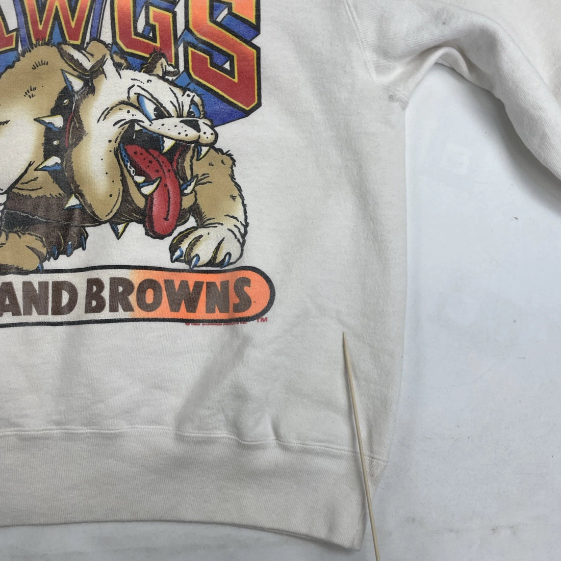 Vintage Cleveland Browns The Dawgs Champion Sweatshirt Crewneck Size XL 80s NFL