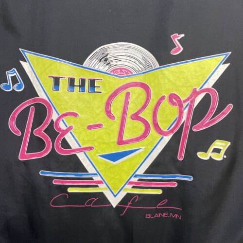 Vintage The Be-Bop Cafe Bomber Jacket Size Large