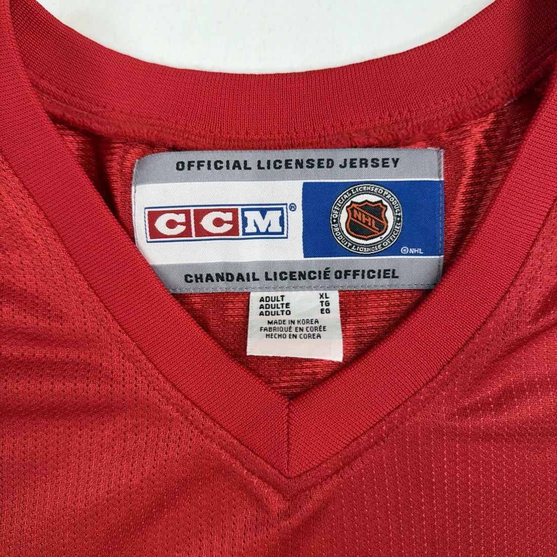 Vintage Detroit Red Wings Steve Yzerman CCM Hockey Jersey Size XL NHL