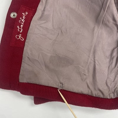 Vintage Sand-Knit Letterman Varsity Jacket Size 38 1970s 70s
