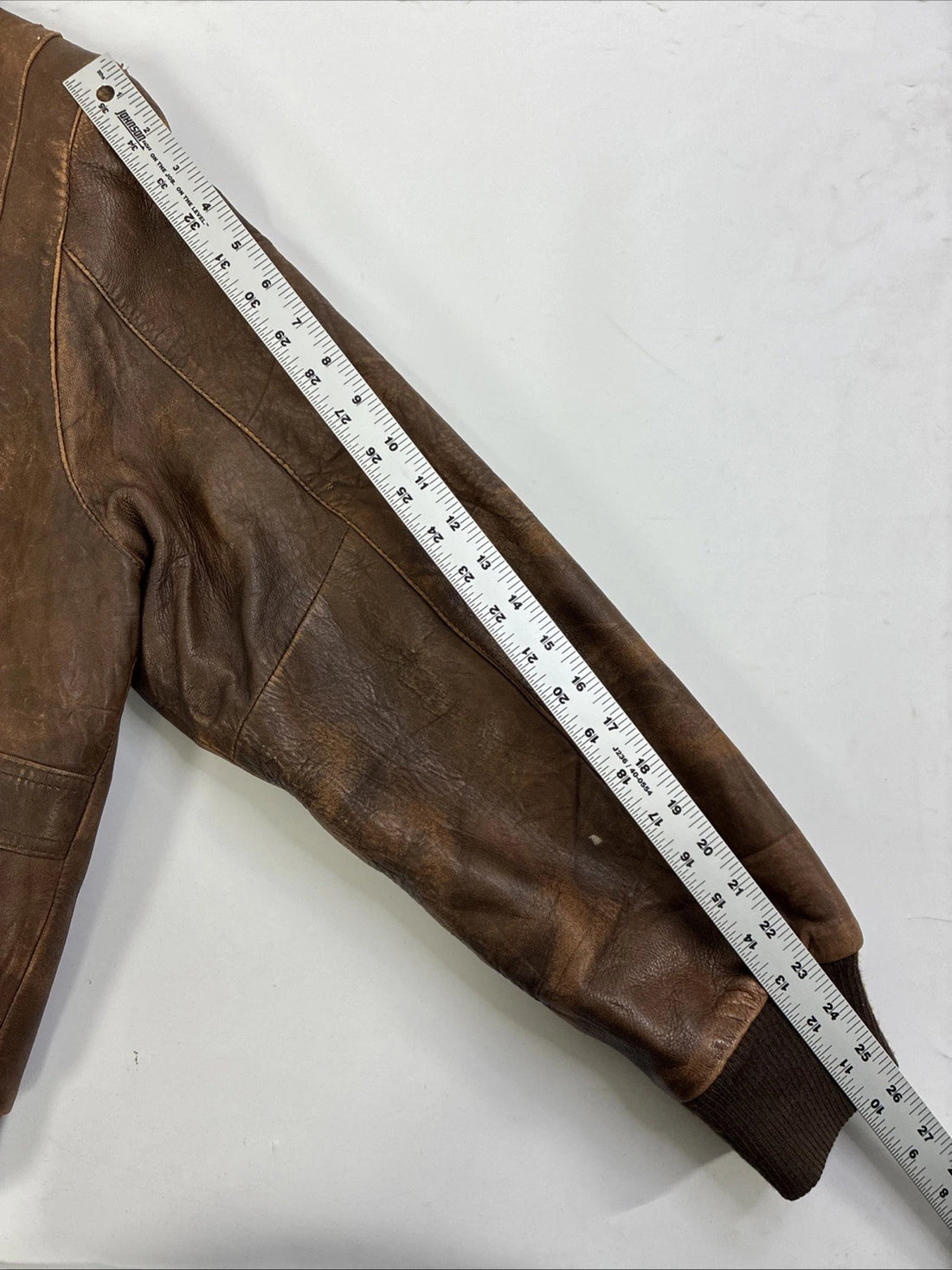 Leather Bomber Jacket Size 46 Vintage