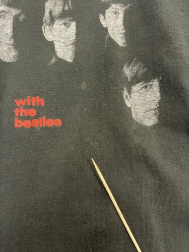 Vintage With The Beatles T-Shirt Size Large Music Band Tee 90s