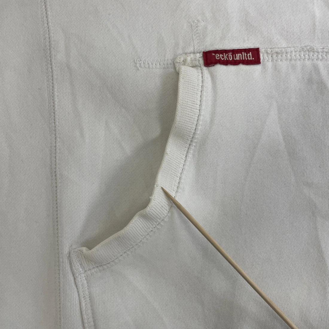Ecko Unltd Sweatshirt Hoodie Size Large White Y2K