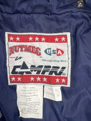 Vintage West Virginia Mountaineers Nutmeg Puffer Jacket Size XL NCAA