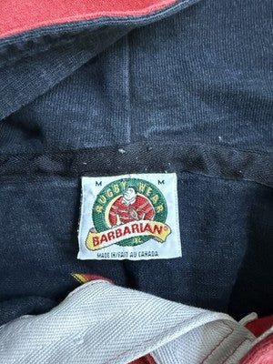 Vintage University Guelph Rugby Sweatshirt Hoodie Size Medium Striped