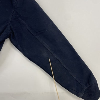 Carhartt Canvas Active Bomber Work Jacket Size Large Blue UPS
