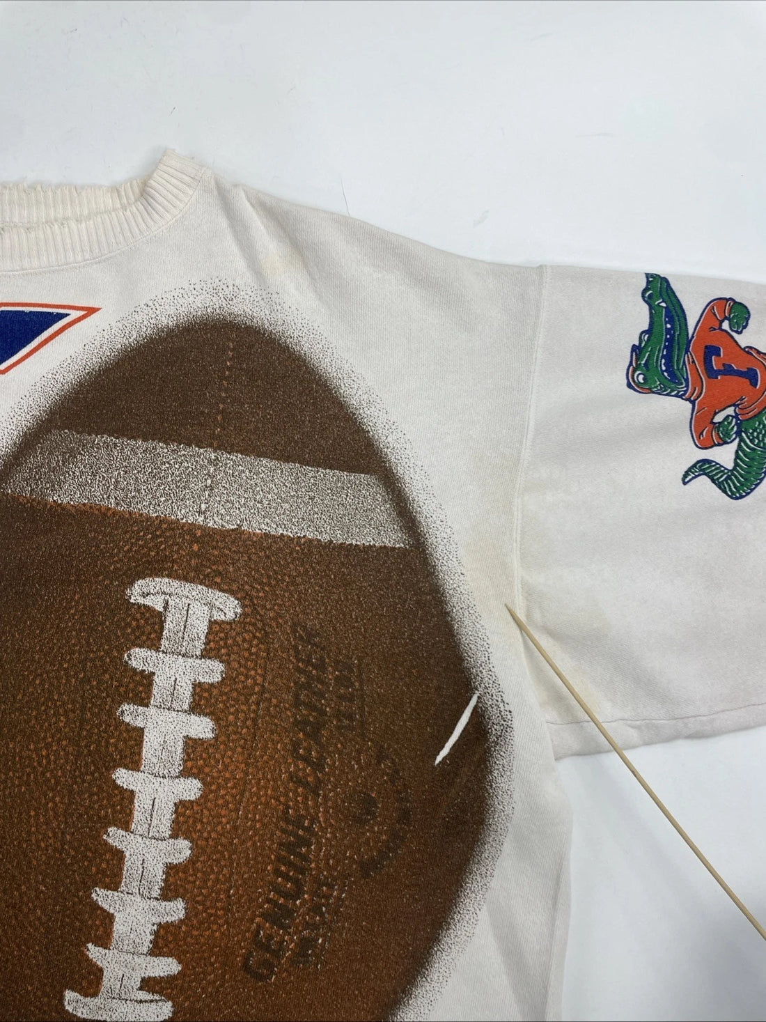 Vintage Florida Gators Football Crewneck Sweatshirt XL All Over Print 90s NCAA