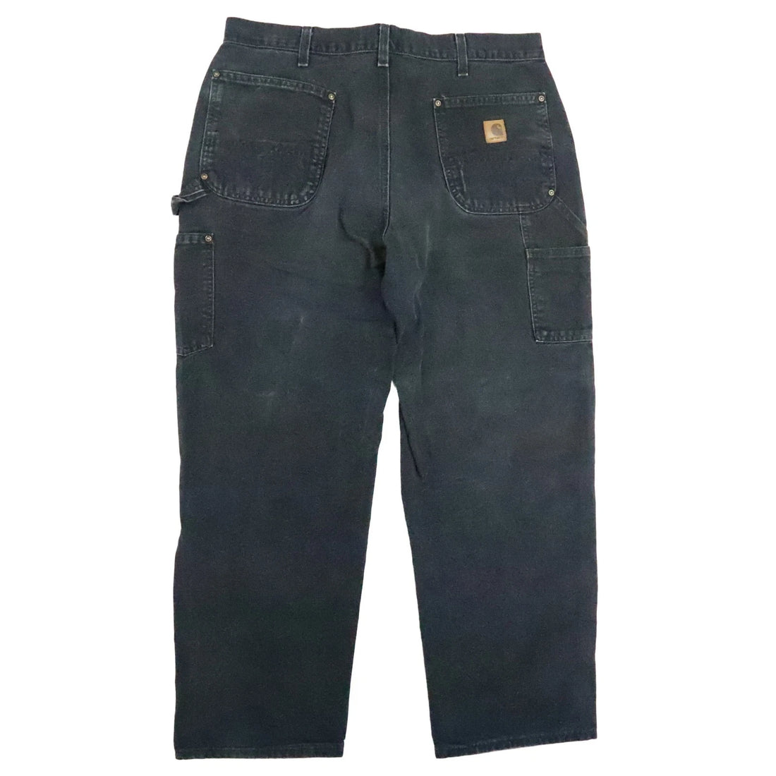Carhartt Double Knee Canvas Carpenter Work Pants Size 38 X 30 Black