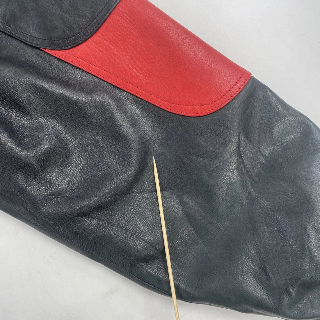 Vintage Asham Curling Leather Varsity Bomber Jacket Size XL