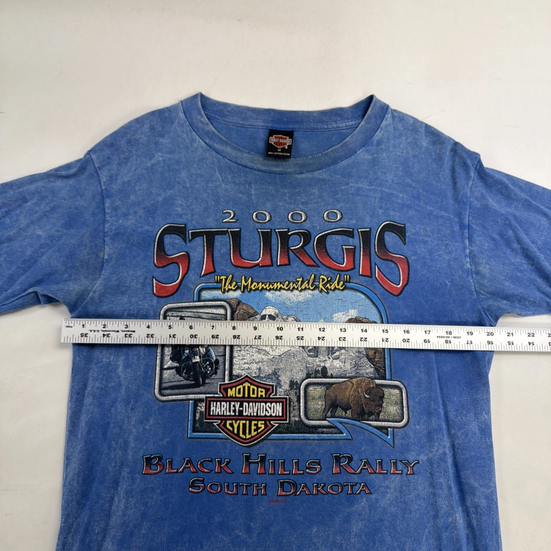 Vintage Harley Davidson Motorcycles Sturgis Monumental Ride T-Shirt Medium 2000