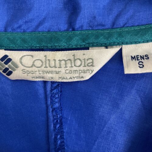 Vintage Columbia Windbreaker Anorak Light Jacket Size Small