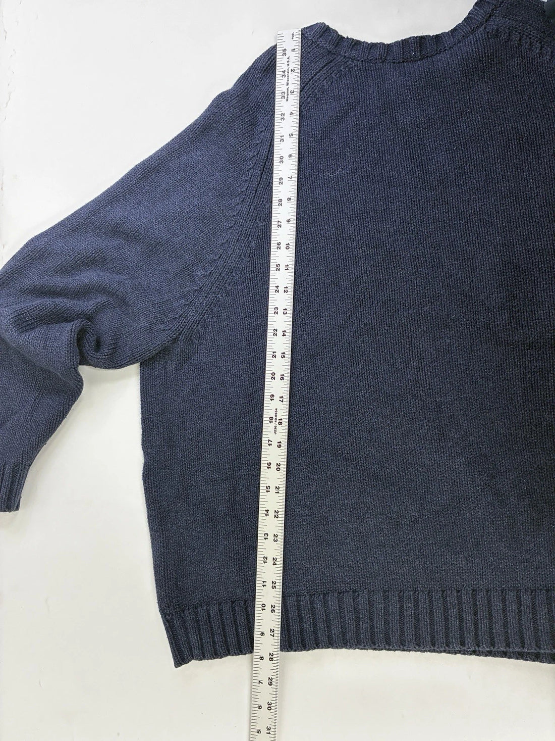 Vintage Lands' End USA Flag Knit Crewneck Sweater Size 2XL