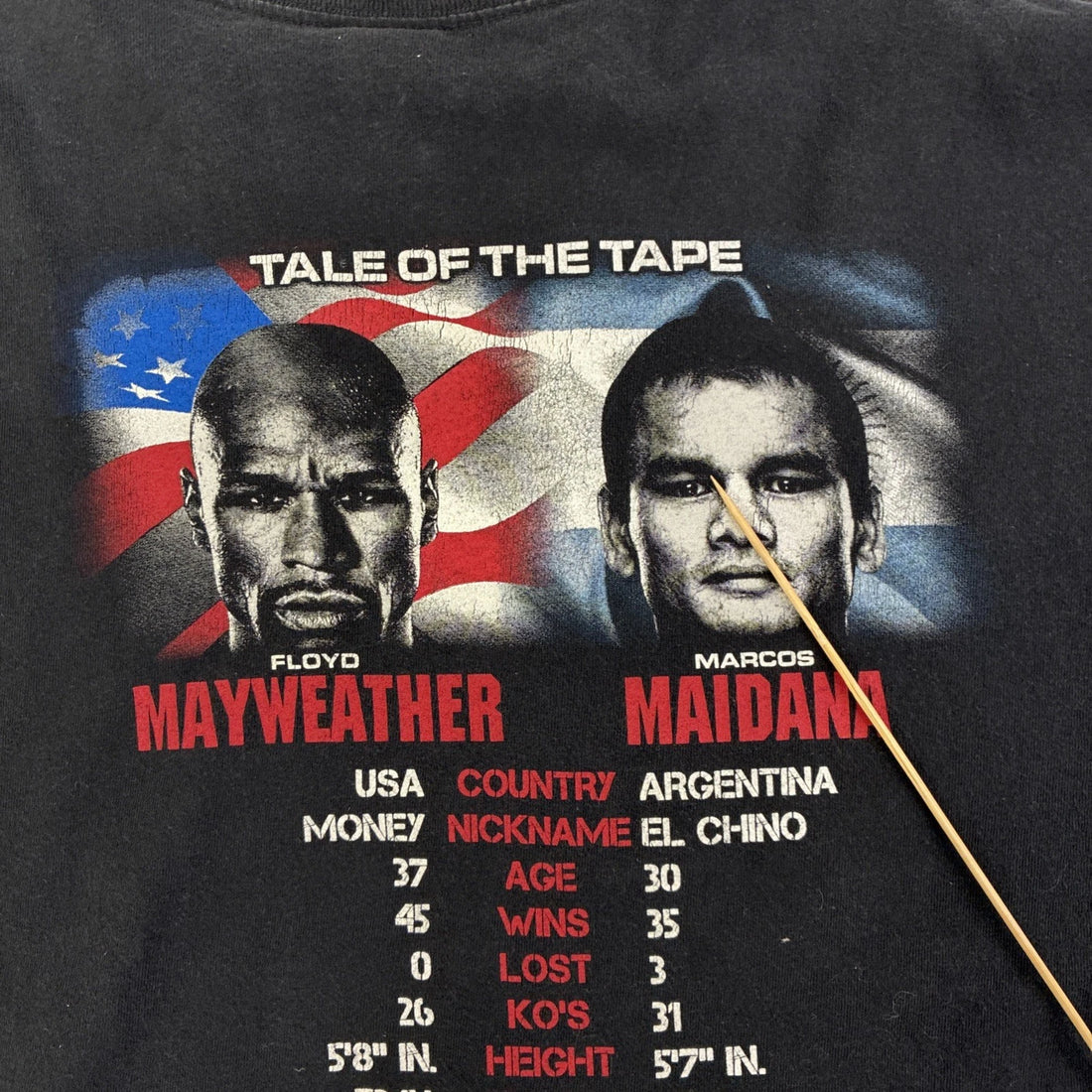 Mayweather vs Maidana The Moment Boxing T-Shirt Size 2XL