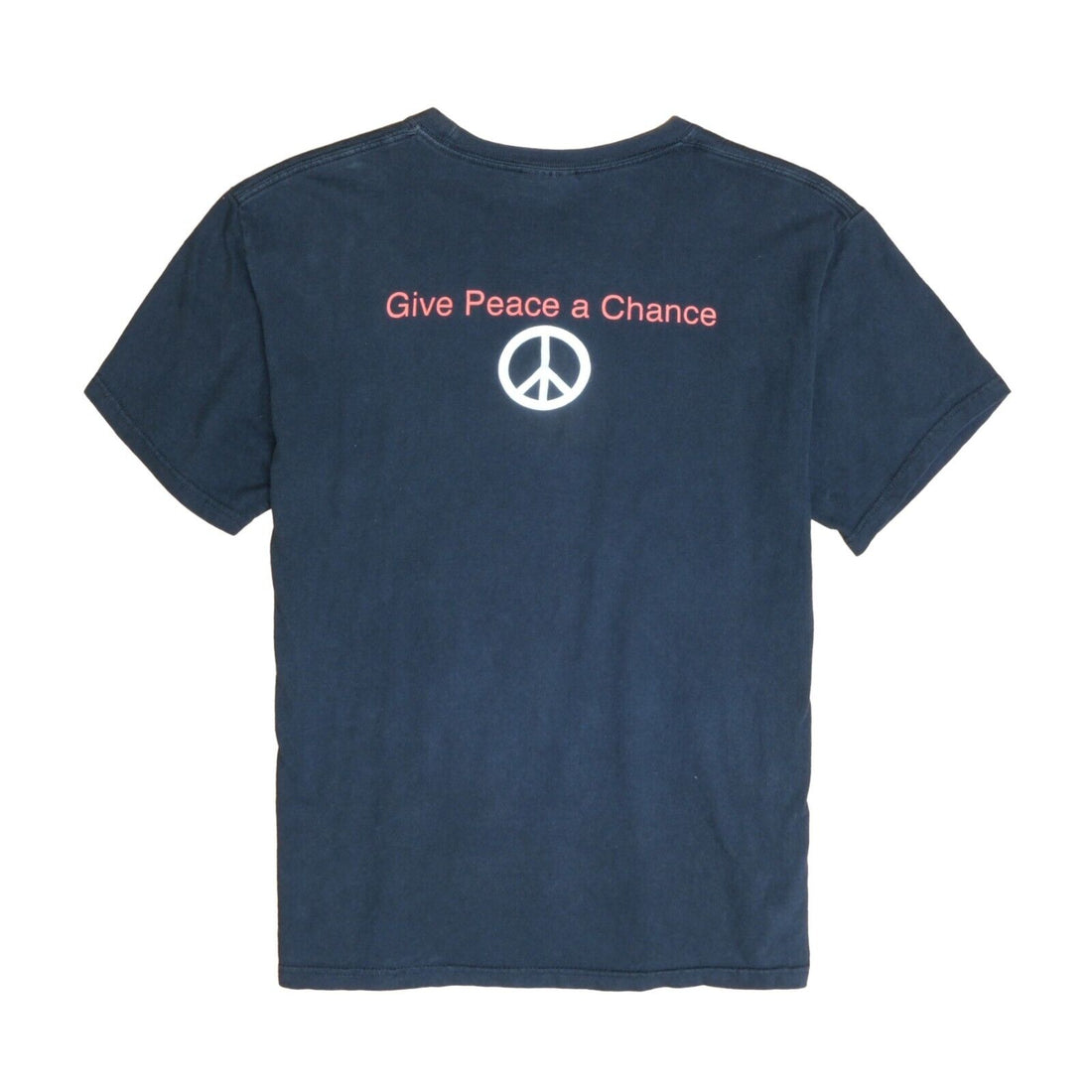 Vintage John Lennon Give Peace A Chance T-Shirt Size Medium Music Tee