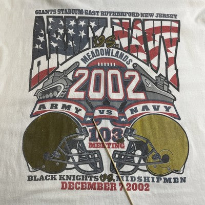 Vintage Army VS Navy Football Long Sleeve T-Shirt Size XL 2002