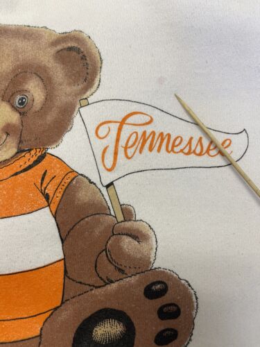 Vintage University of Tennessee Volunteers Teddy Bear Sweatshirt Large 90s NCAA