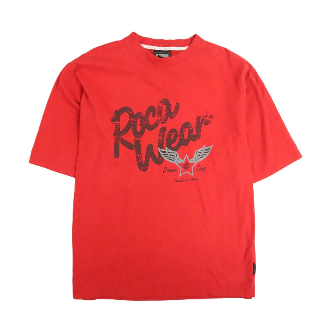 Vintage Rocawear T-Shirt Size Large Red Y2K
