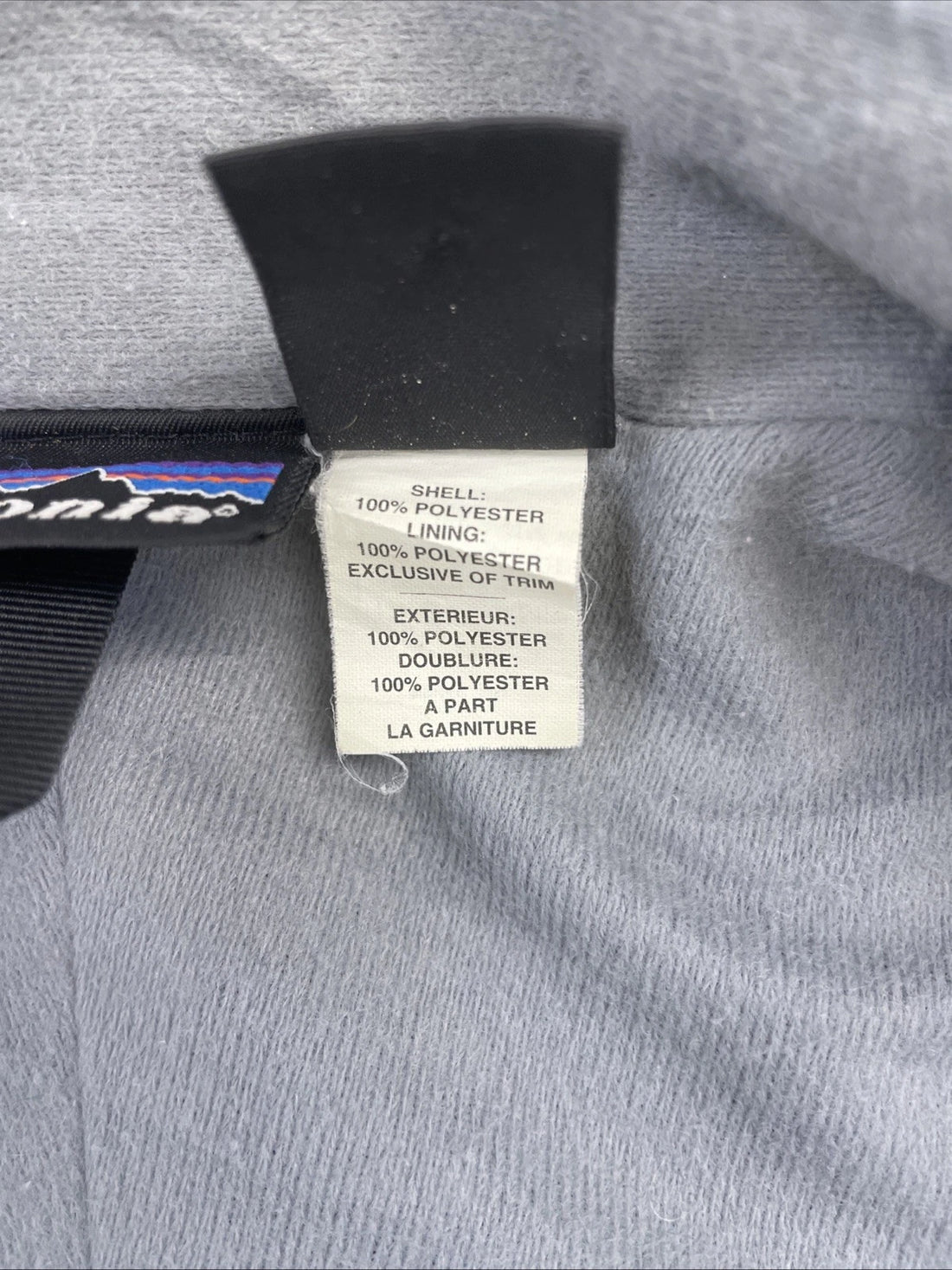 Vintage Patagonia Windbreaker Light Jacket Size Medium Black