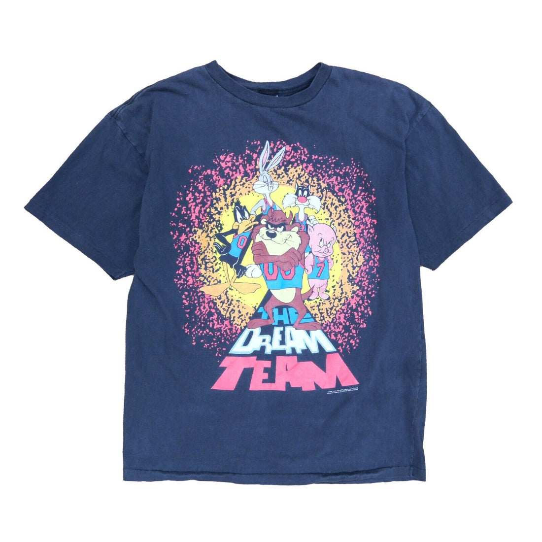 Vintage Looney Tunes Dream Team T-Shirt Size XL Basketball Cartoon 1992 90s