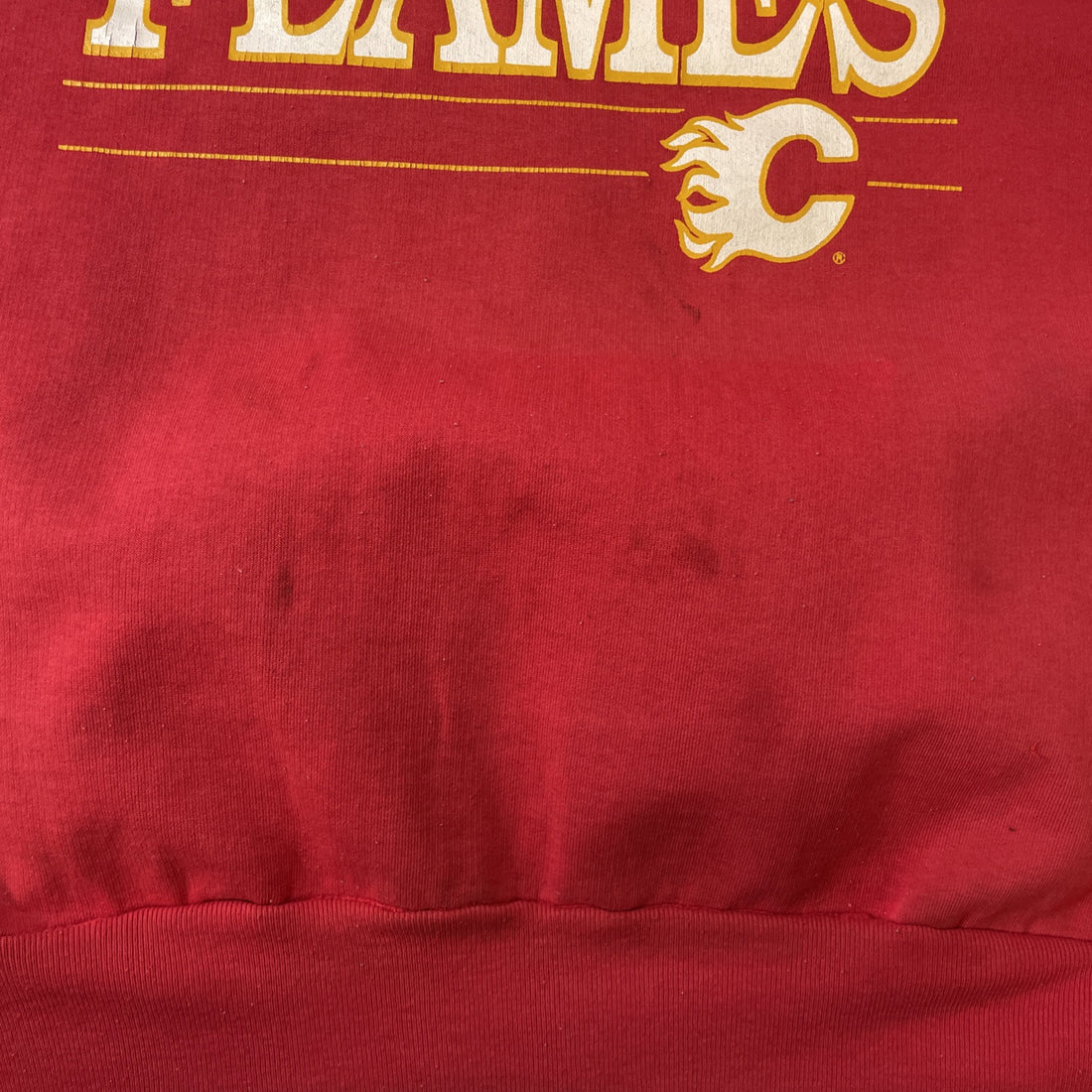 Vintage Calgary Flames Sweatshirt Hoodie Size Medium NHL