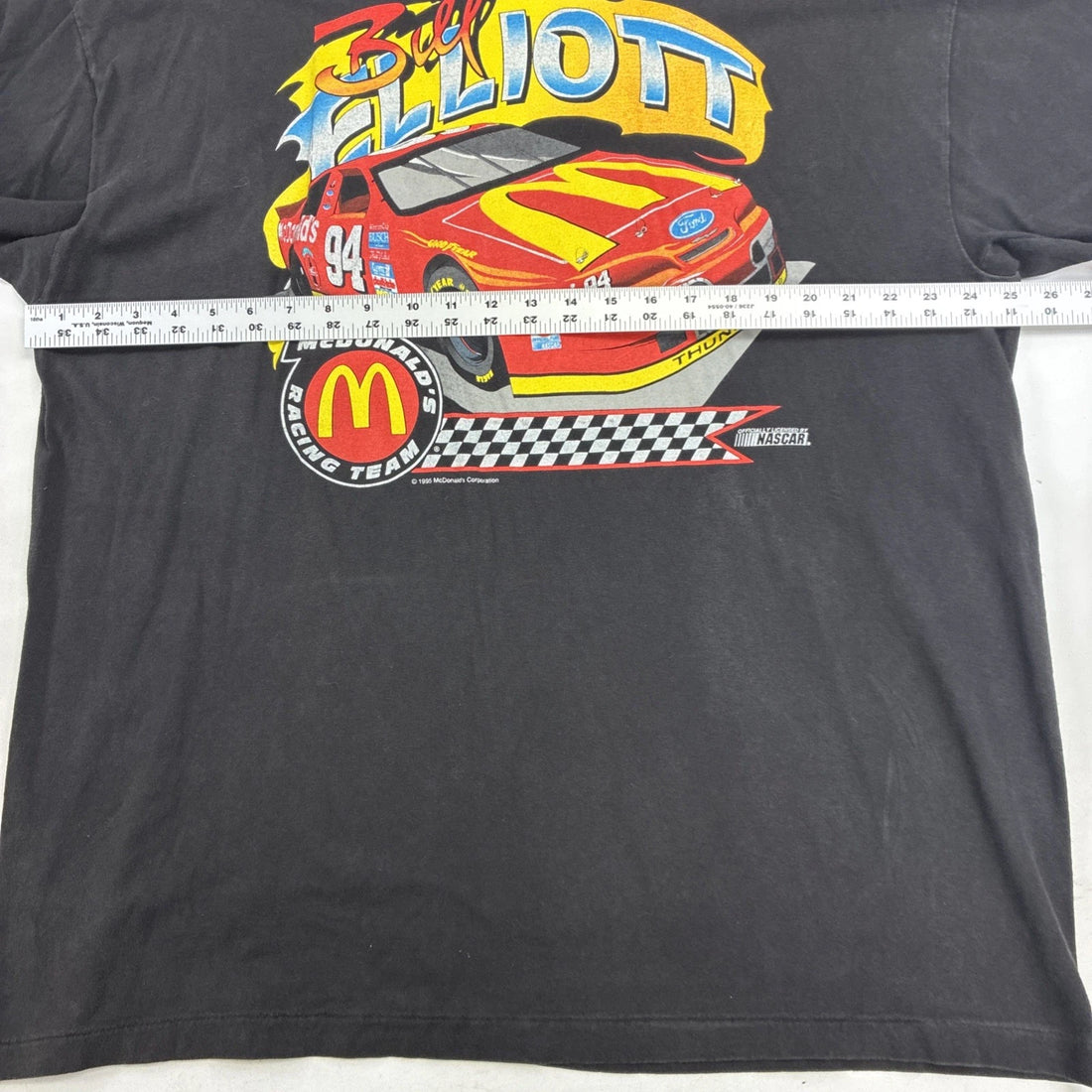 Vintage Bill Elliott McDonald's Racing T-Shirt Size XL 1995 90s NASCAR