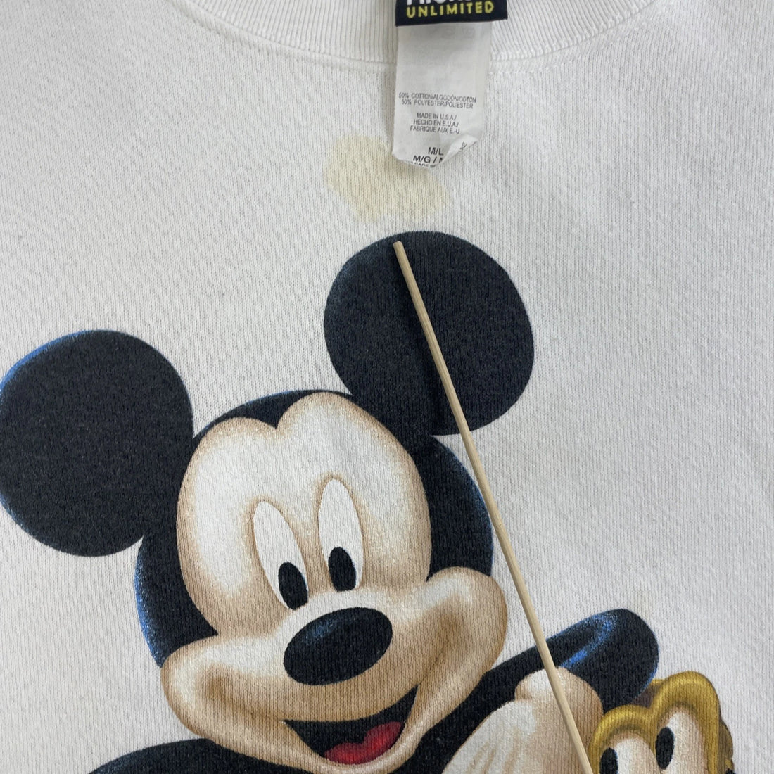 Vintage Mickey Mouse Disney Crewneck Sweatshirt Size Medium Large