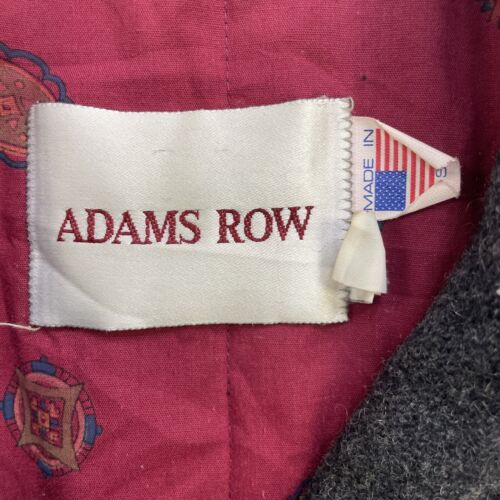 Vintage Adams Row Wool Coat Jacket Size Small Gray