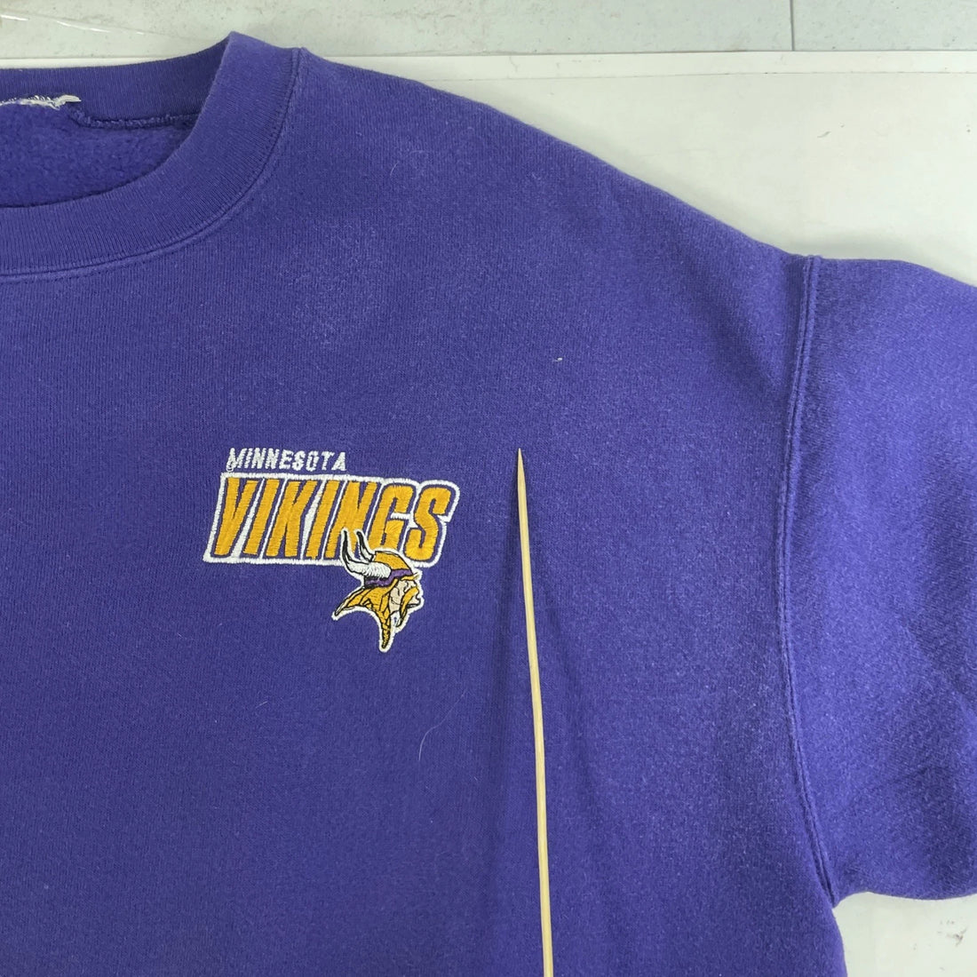 Vintage Minnesota Vikings Embroidered Sweatshirt Crewneck Size XL NFL