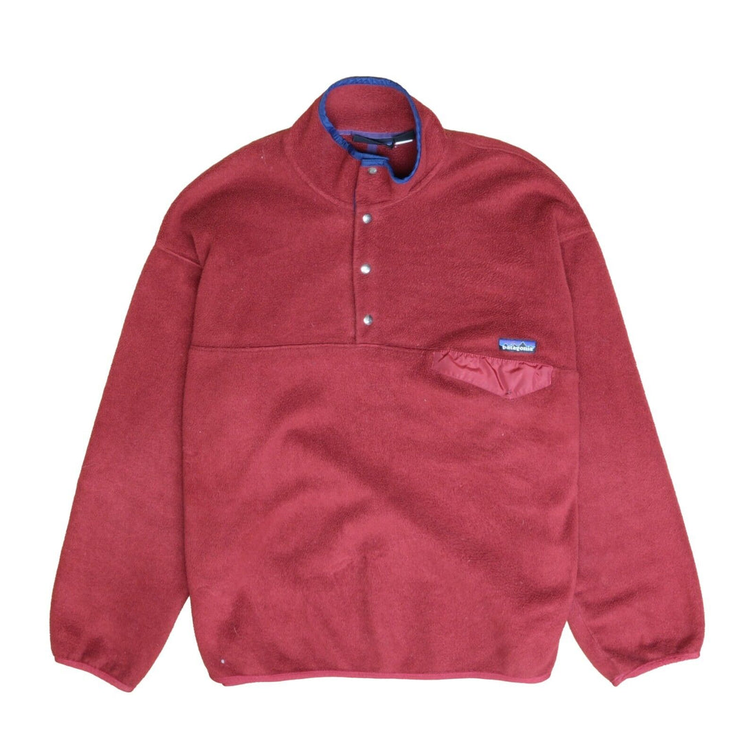 Vintage Patagonia Snap-T Fleece Jacket Size XL Maroon Red