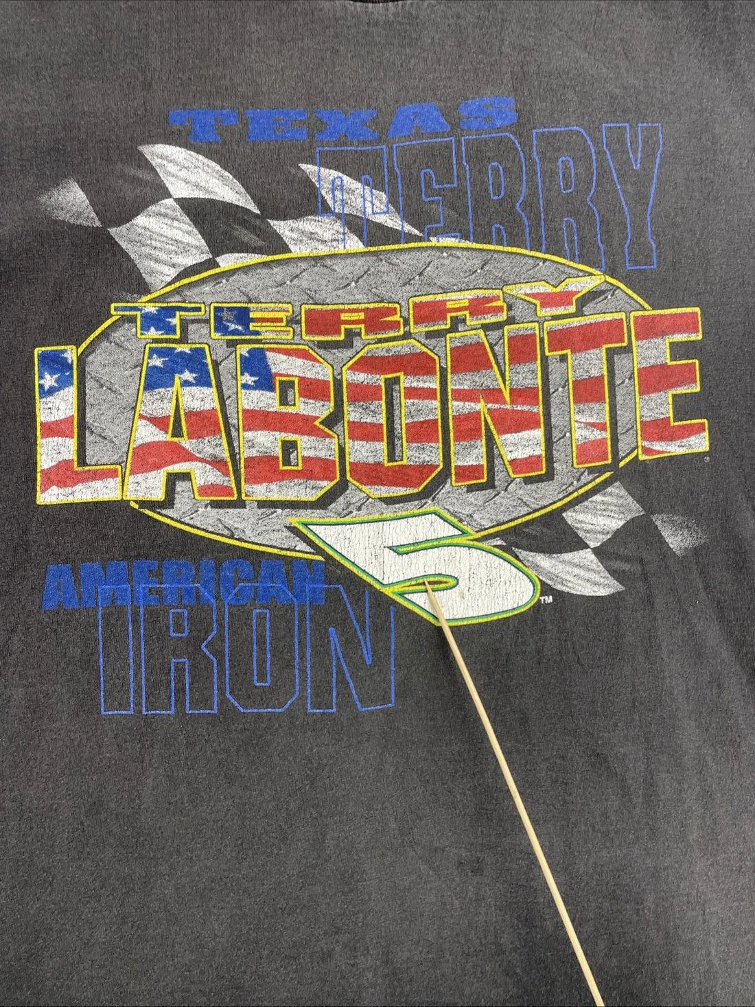 Vintage Terry LaBonte Racing T-Shirt Size XL Double Sided 2000 NASCAR