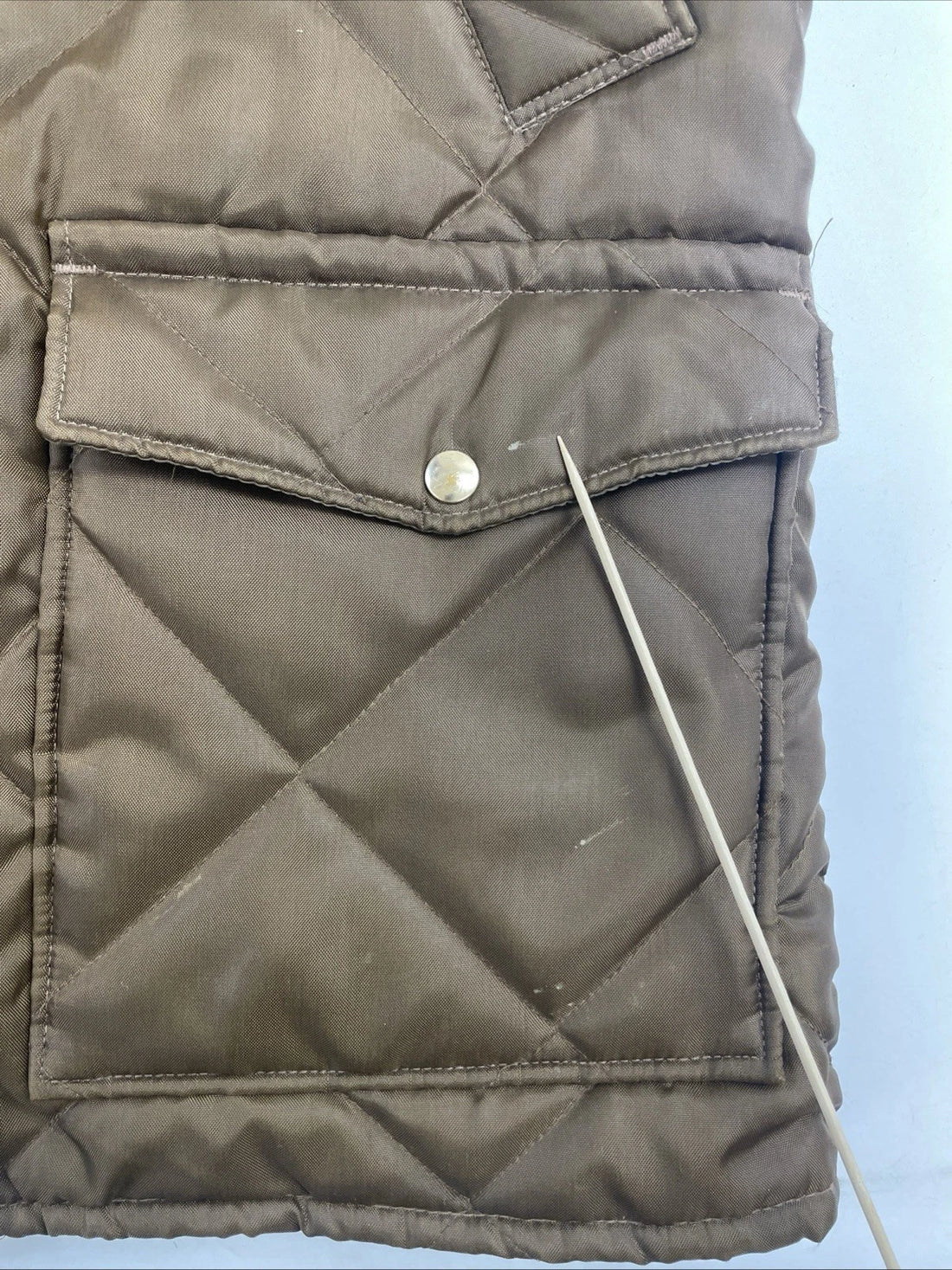 Vintage Walls Blizzard-Pruf Quilted Coat Jacket Size Medium Tall Brown