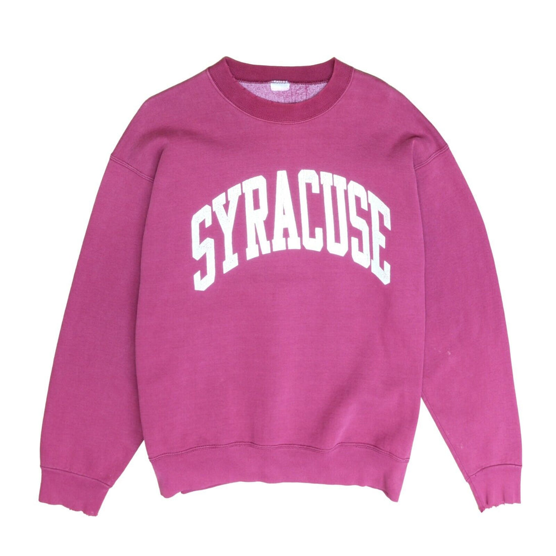 Vintage Syracuse Orange Sweatshirt Crewneck Size Large Burgundy NCAA
