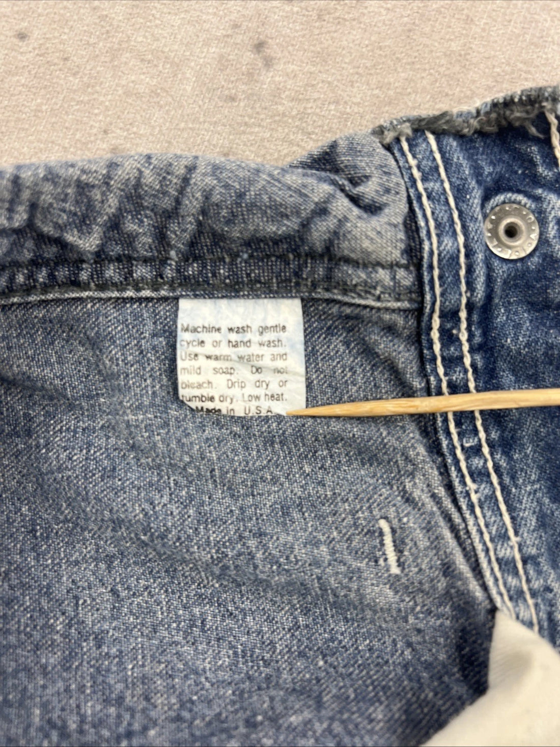 Vintage Carter's Watch The Wear Denim Jeans Pants Size Small