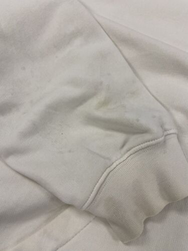 Vintage Nike Sweatshirt Hoodie Size Large White Embroidered Swoosh