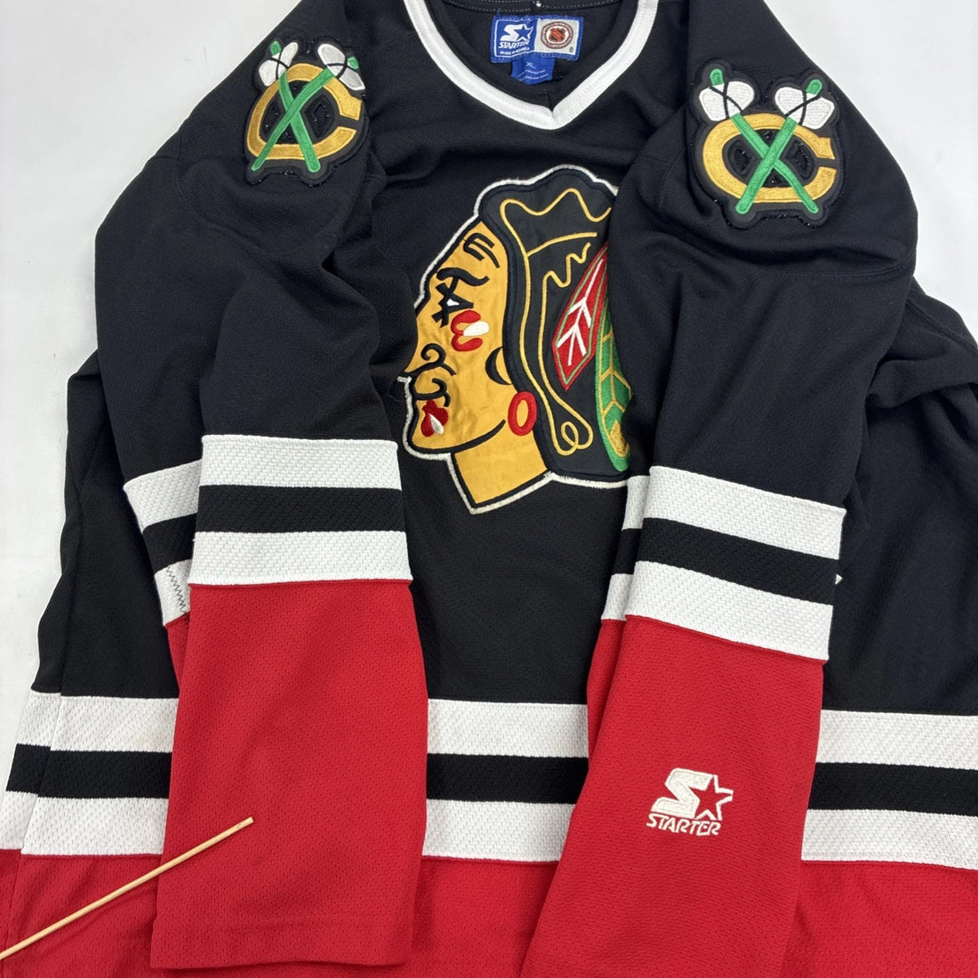 Vintage Chicago Blackhawks Starter Jersey Size XL 90s NHL