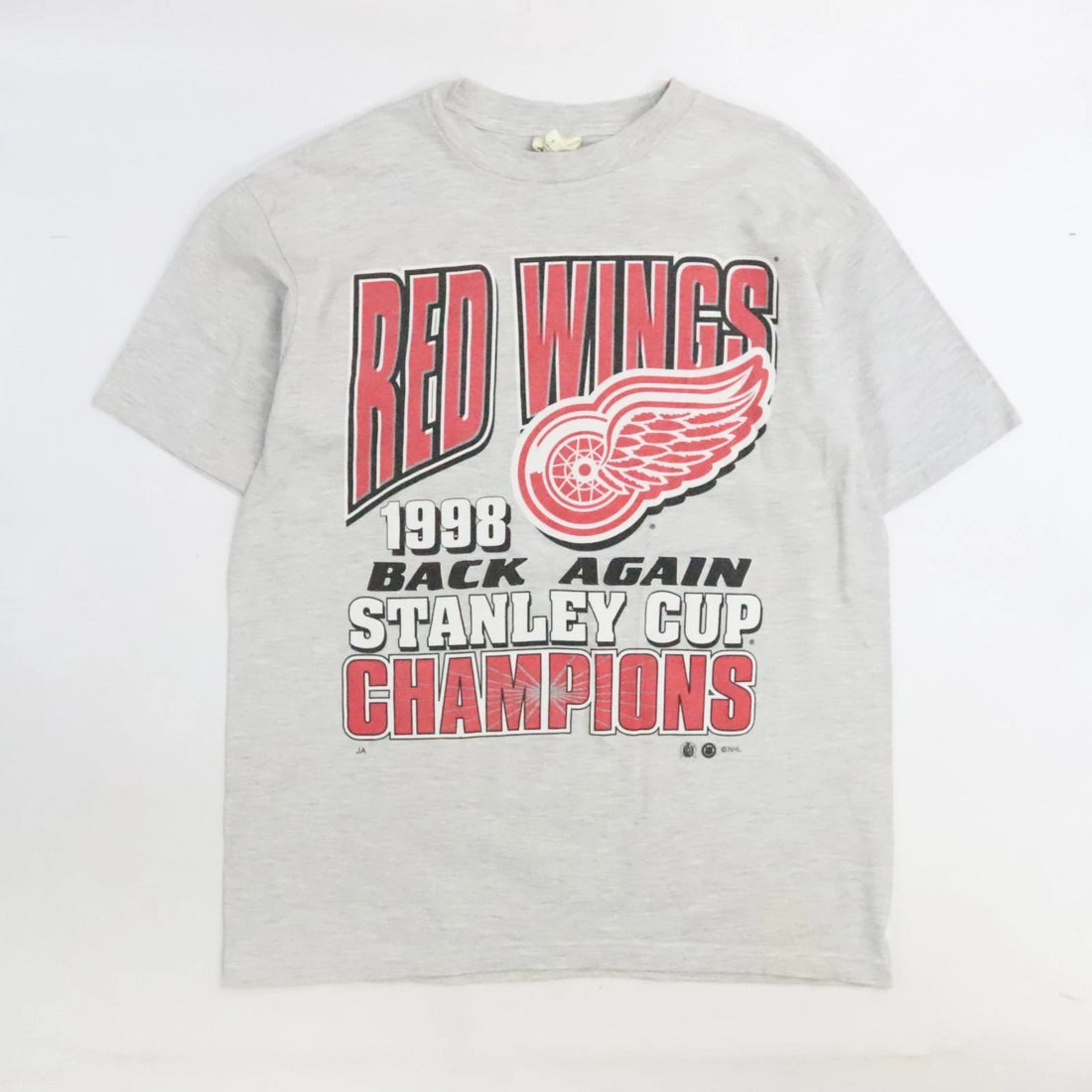 Vintage Detroit Red Wings Stanley Cup Champions T-Shirt Size Large 90s NHL