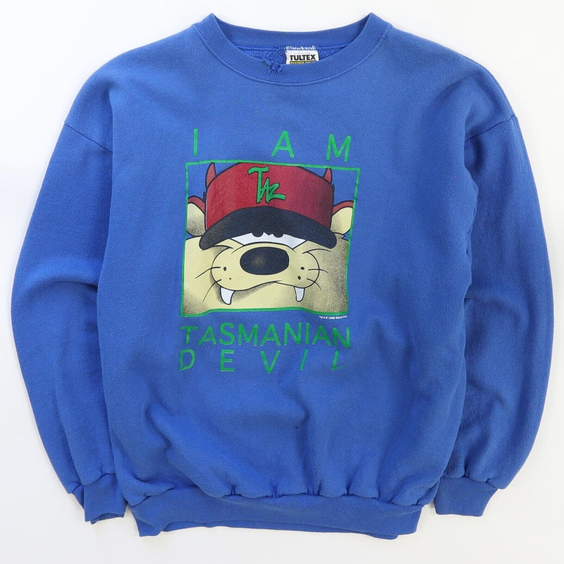 Vintage I Am Tasmanian Devil Taz Crewneck Sweatshirt Size Large 1998 90s