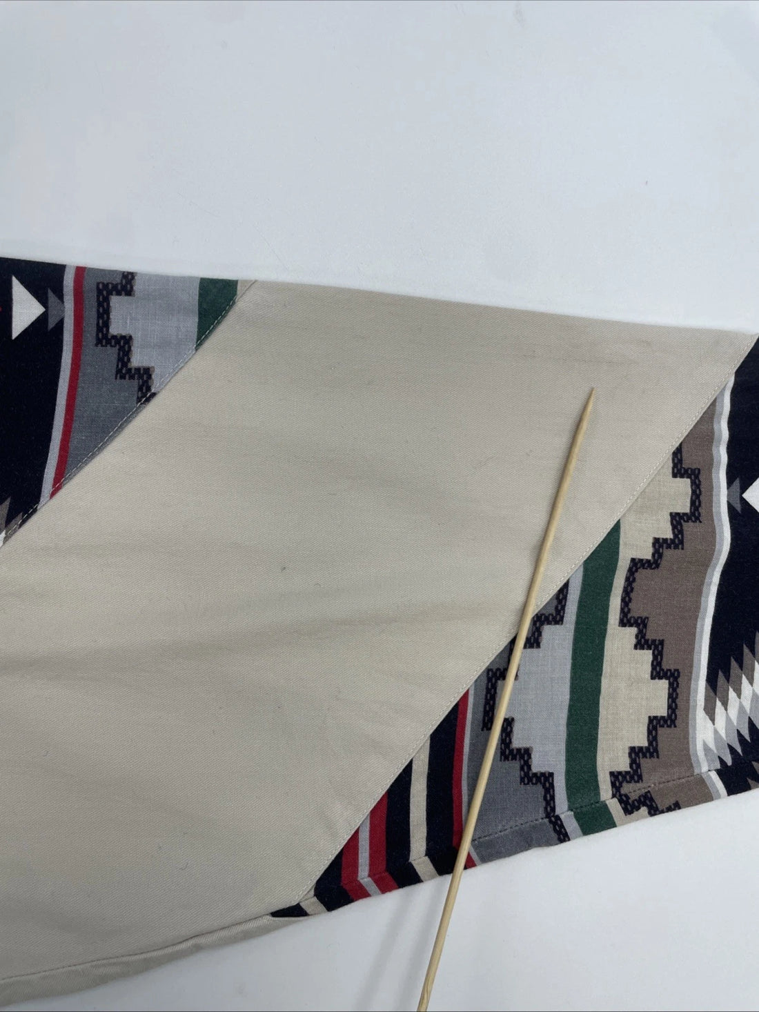 Vintage Wrangler Western Aztec Button Up Shirt Size 17 1/2 36