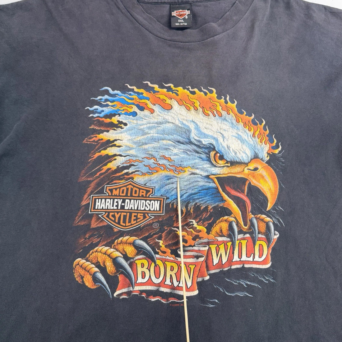 Vintage Harley Davidson Eagle T-Shirt Size 3XL 1996 90s