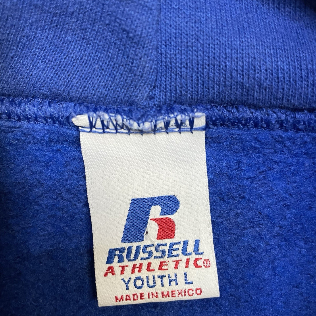 Vintage Kansas Jayhawks Russell Athletic Sweatshirt Hoodie Youth Size Large NCAA