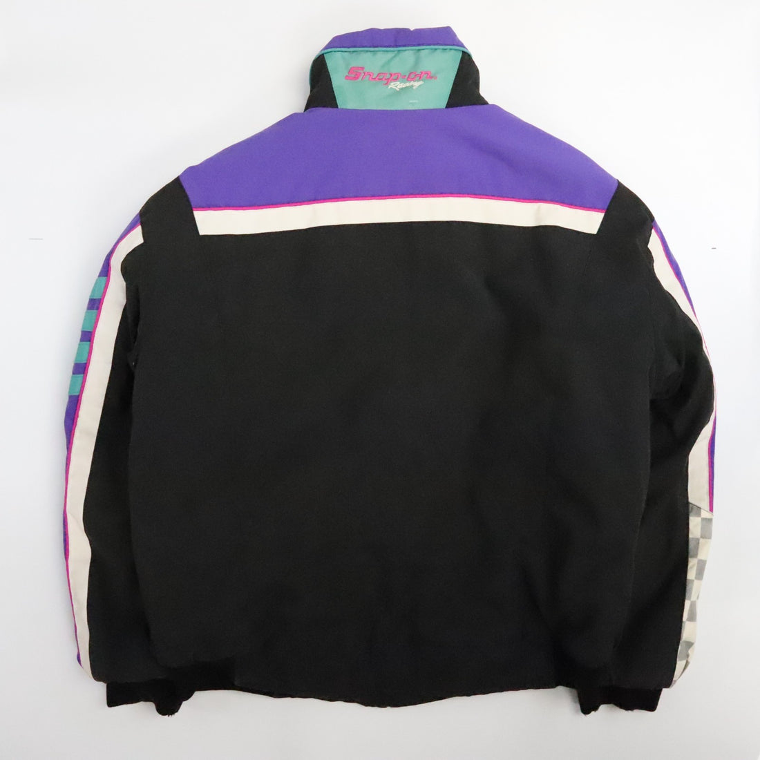 Vintage Snap-On Snowmobile Racing Puffer Jacket Size XL Insulated