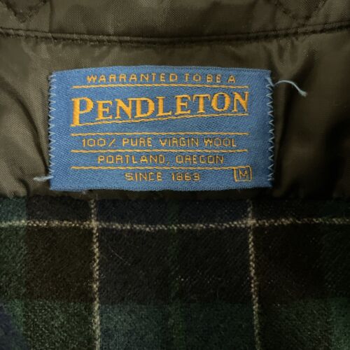 Vintage Pendleton Wool Fireside Button Up Shirt Size Medium Plaid