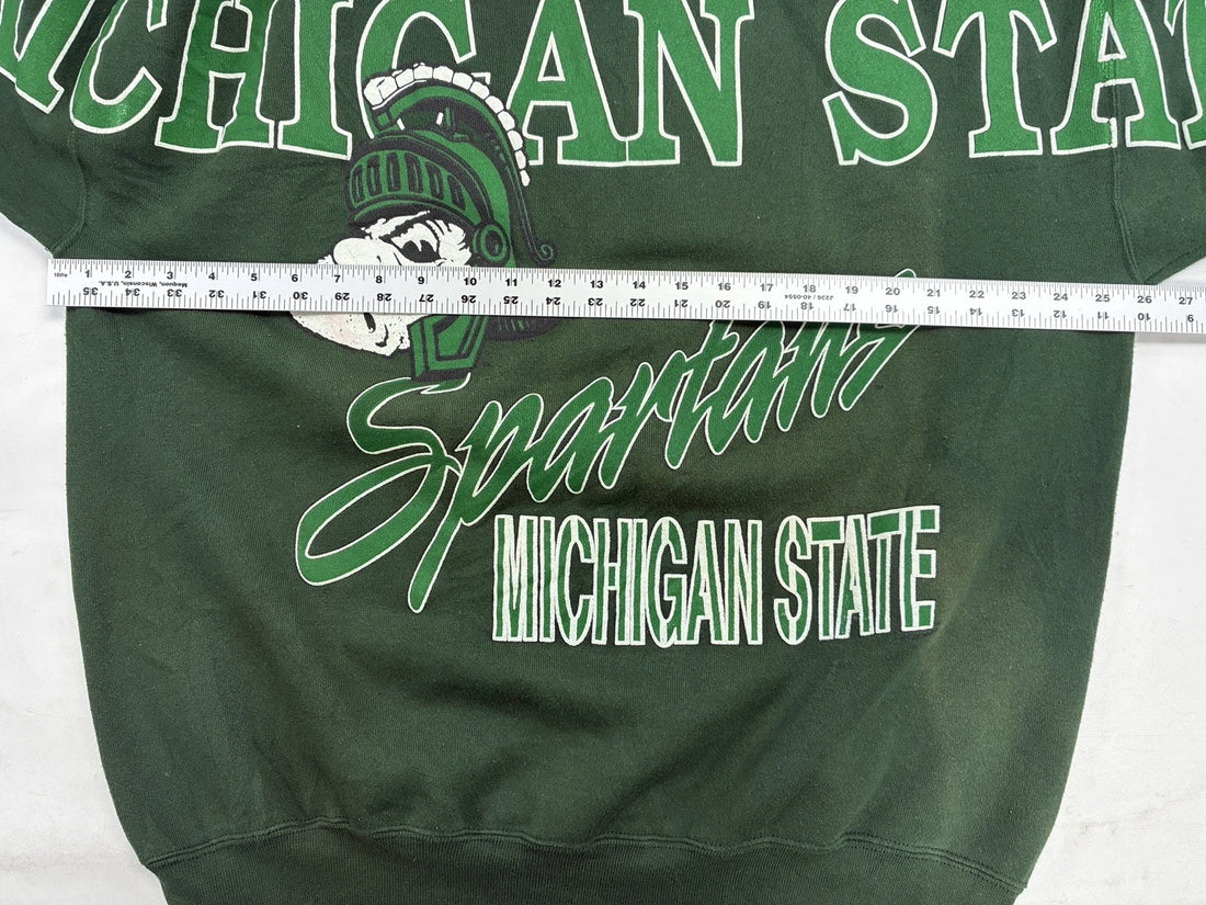 Vintage Michigan State Spartans Spell Out Crewneck Sweatshirt Size XL NCAA