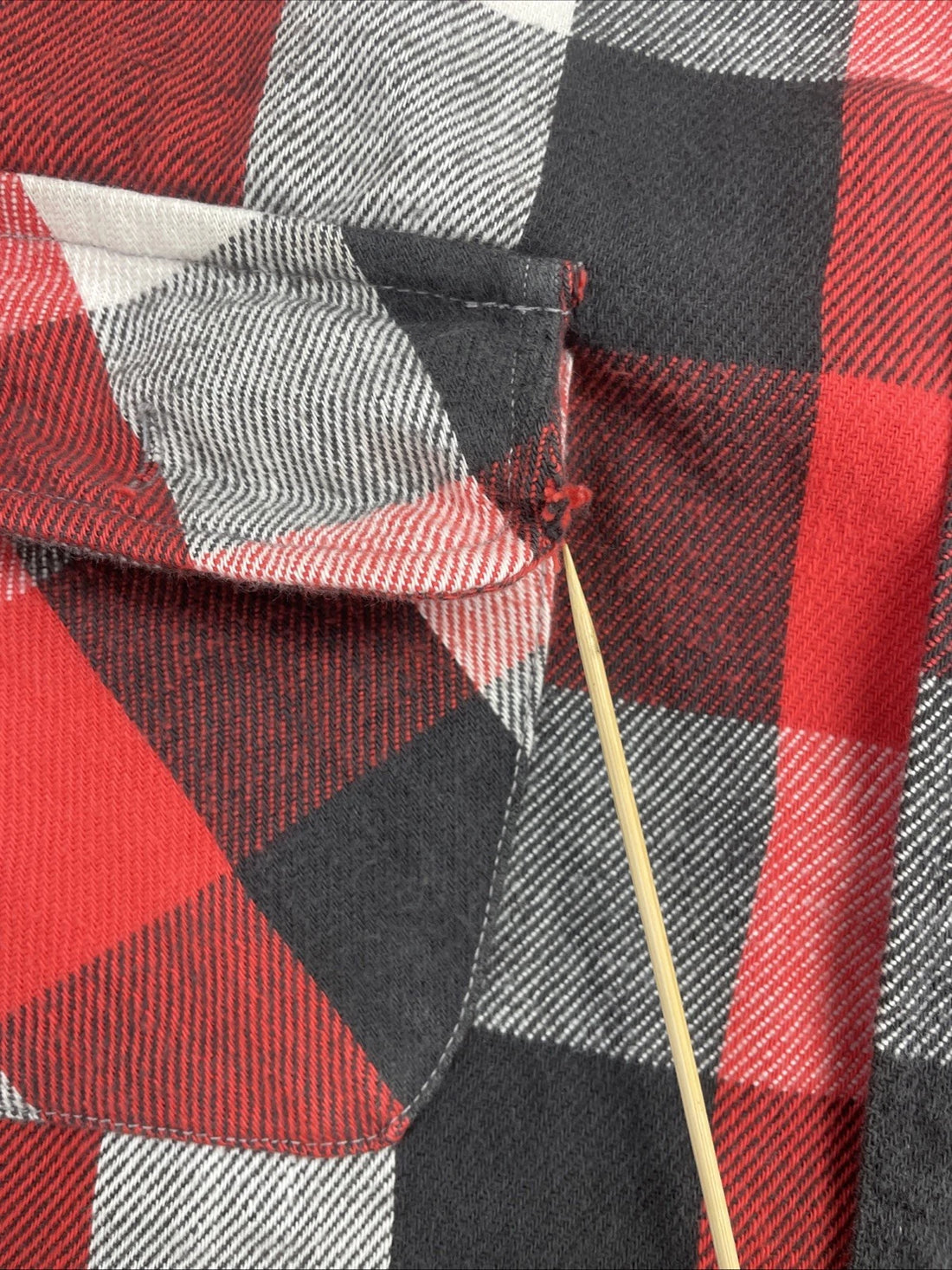 Vintage Alaskan Klondike Button Up Shirt Size XL Red Plaid Flannel