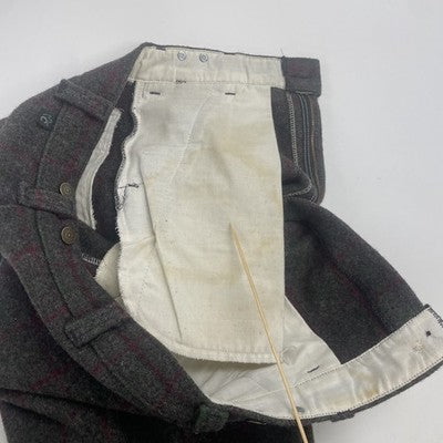 Vintage Codet Wool Trouser Pants Size 34 Plaid