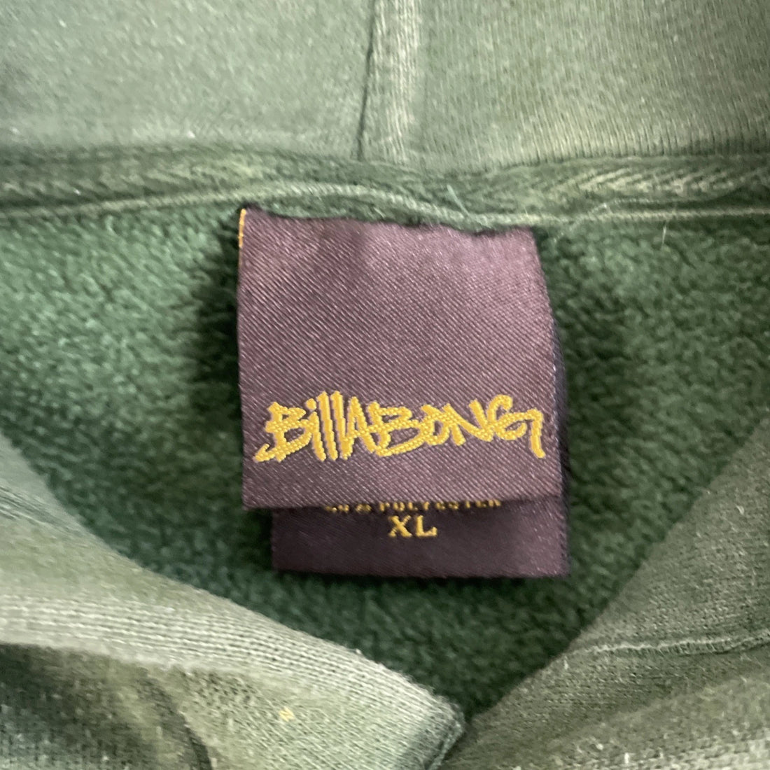 Billabong Sweatshirt Hoodie Size XL Green Surfing