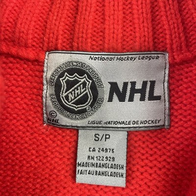 Ottawa Senators 1/4 Zip Pullover Sweater Size Small Red NHL