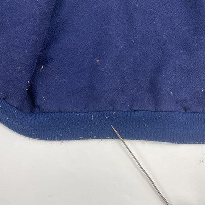 Vintage Woolrich Fleece Lined Bomber Jacket Size Large Blue