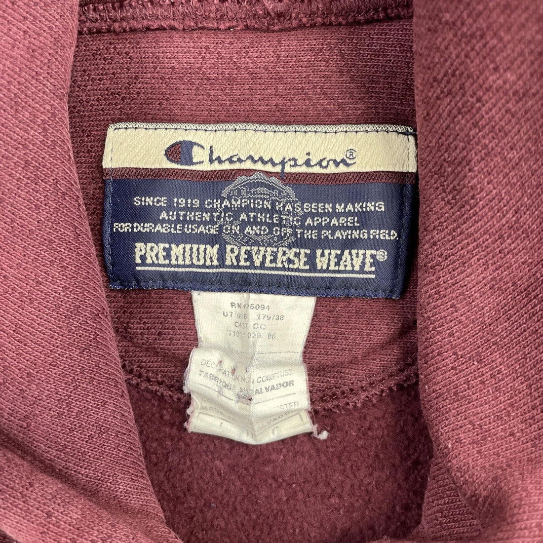 Vintage UMD Baseball Champion Reverse Weave Sweatshirt Hoodie Size Large NCAA