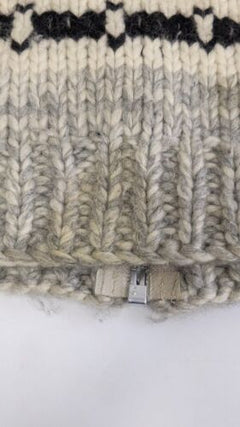 Vintage Kanata Deer Wool Knit Cowichan Sweater Size XL